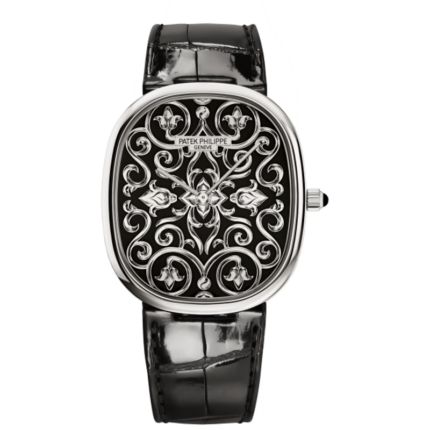 Patek Philippe-5738/51G-001 Golden Ellipse 5738 White Gold / Arabesques and Volutes
