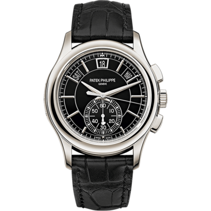 Patek Philippe-5905P-010 Annual Calendar Chronograph 5905 Platinum / Black