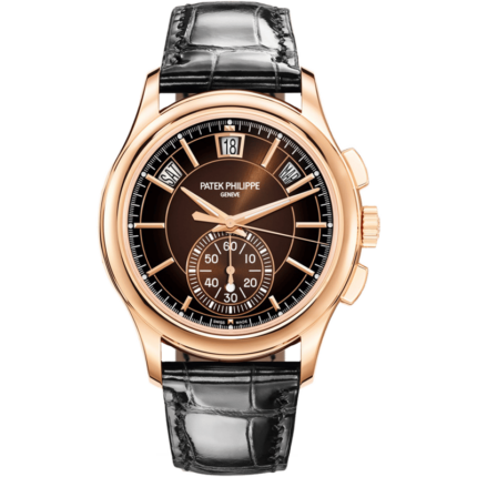 Patek Philippe-5905R-001 Annual Calendar Chronograph 5905 Rose Gold / Brown