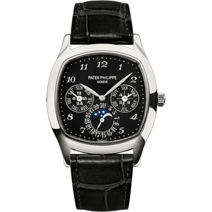 Patek Philippe-5940G-010 Perpetual Calendar 5940G White Gold / Black