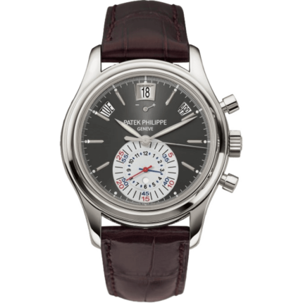 Patek Philippe-5960P-001 Annual Calendar Chronograph 5960 Platinum / Grey