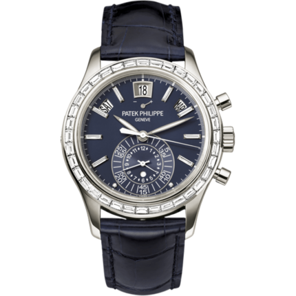 Patek Philippe-5961P-001 Annual Calendar Chronograph 5961 Platinum / Blue