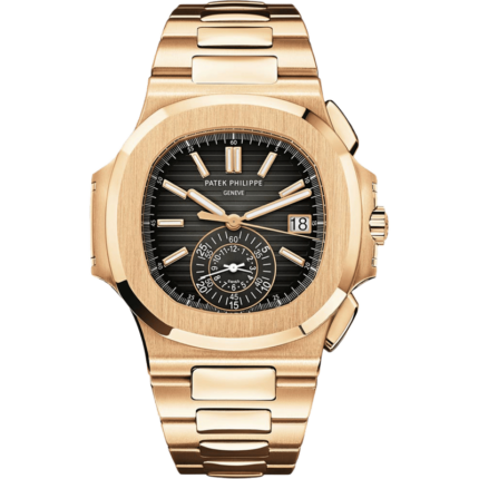 Patek Philippe-5980/1R-001 Nautilus 5980 Rose Gold / Black