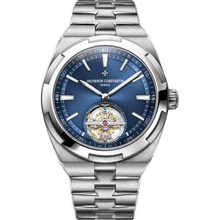 Vacheron Constantin-6000V/110A-B544 Overseas Tourbillon Stainless Steel / Blue