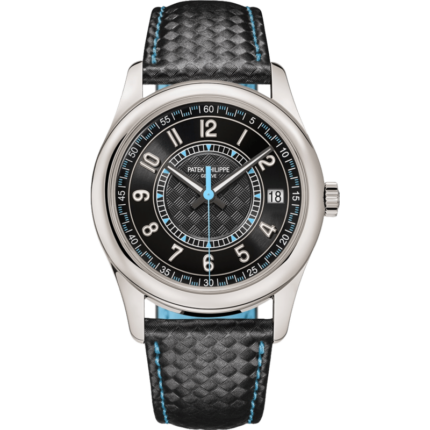 Patek Philippe-6007G-011 Calatrava White Gold / Black - Sky Blue
