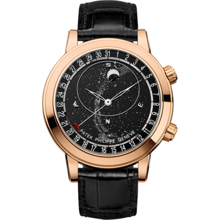 Patek Philippe-6102R-001 Celestial 6102 Rose Gold / Black
