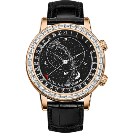 Patek Philippe-6104R-001 Celestial 6104 Rose Gold / Black