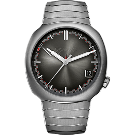 H. Moser & Cie-6812-1200 Streamliner Perpetual Calendar Stainless Steel / Grey