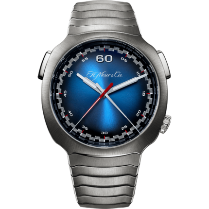 H. Moser & Cie-6902-1201 Streamliner Flyback Automatic Stainless Steel / Funky Blue