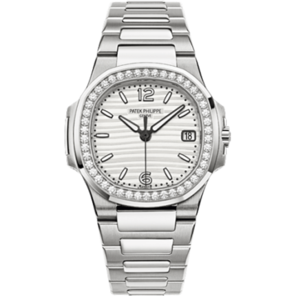 Patek Philippe-7010/1G-011 Nautilus 7010 White Gold / Silvery White