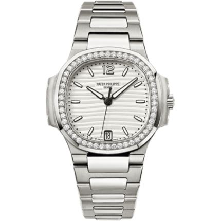 Patek Philippe-7018/1A-001 Nautilus 7018 'Silvery White' Stainless Steel / White