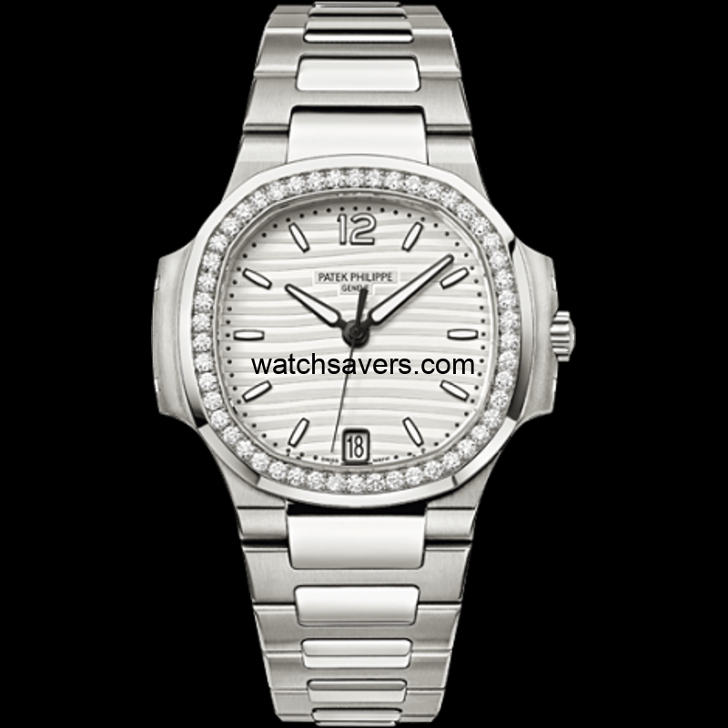 70181A-001_image01.png Patek Philippe-7018/1A-001 Nautilus 7018 'Silvery White' Stainless Steel / White