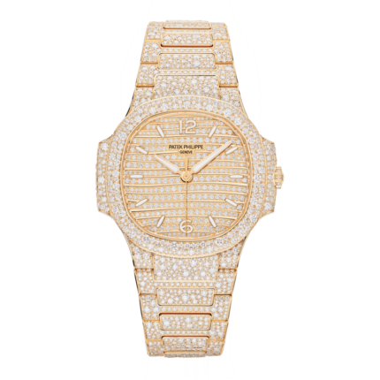 Patek Philippe-7118/1450R-001 Nautilus 7118 Rose Gold / Random Pavé