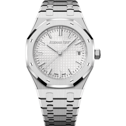 Audemars Piguet-77450ST.OO.1361ST.01 Royal Oak Selfwinding 34 Stainless Steel / Silver / Bracelet / 50th Anniversary