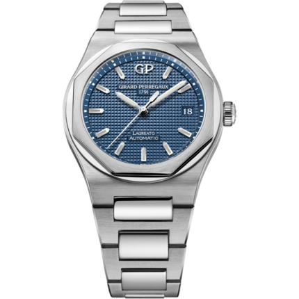 Girard-Perregaux-81005-11-431-11A Laureato 38 Automatic Stainless Steel / Blue / Alligator