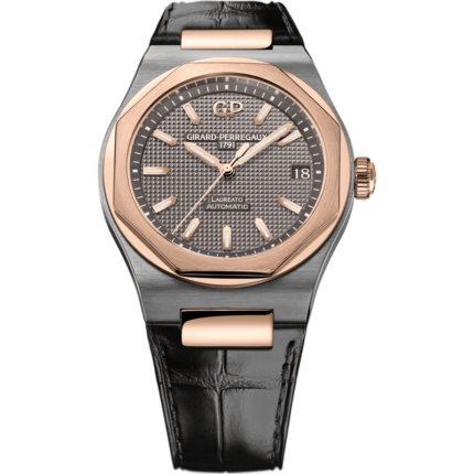 Girard-Perregaux-81010-26-232-BB6A Laureato 42 Automatic Titanium / Pink Gold / Grey / Alligator