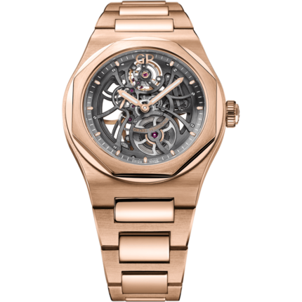 Girard-Perregaux-81015-52-002-52A Laureato 42 Automatic Skeleton Pink Gold / Bracelet
