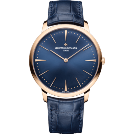 Vacheron Constantin-81180/000R-B518 Patrimony Contemporaine 40 Manual-Winding Pink Gold / Blue