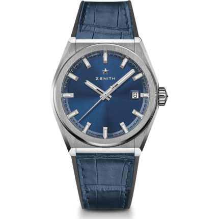 Zenith-95.9000.670/51.R584 Defy Classic Titanium / Blue / Alligator