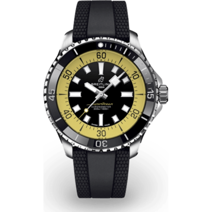 Breitling-A173762A1B1S1 SuperOcean Automatic 44 Stainless Steel / Black - Yellow / Rüschenbeck Edition