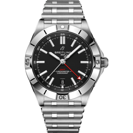 Breitling-A32398101B1A1 Chronomat 40 GMT Stainless Steel / Black / Rouleaux