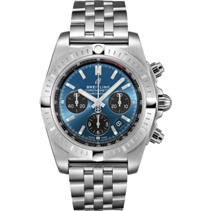 Breitling-AB0115101C1A1 Chronomat B01 Chronograph 44 Stainless Steel / Blackeye Blue / Bracelet