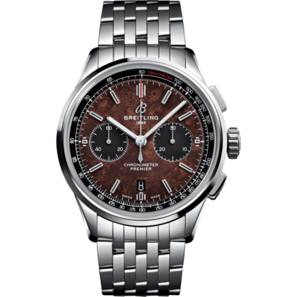 Breitling-AB01181A1Q1A1 Premier B01 Chronograph 42 Bentley Centenary Stainless Steel / Wood / Calf / Bracelet
