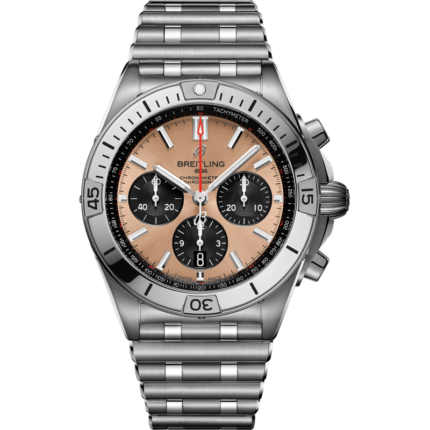 Breitling-AB0134101K1A1 Chronomat B01 42 Stainless Steel / Copper / Rouleaux