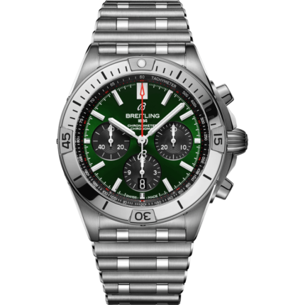 Breitling-AB01343A1L1A1 Chronomat B01 42 Stainless Steel / Bentley / Rouleaux