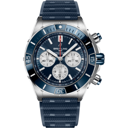 Breitling-AB0136161C1S1 Super Chronomat B01 44 Stainless Steel / Blue / Rubber