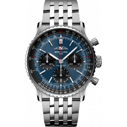 Breitling-AB0139241C1A1 Navitimer B01 Chronograph 41 Stainless Steel / Blue / Bracelet