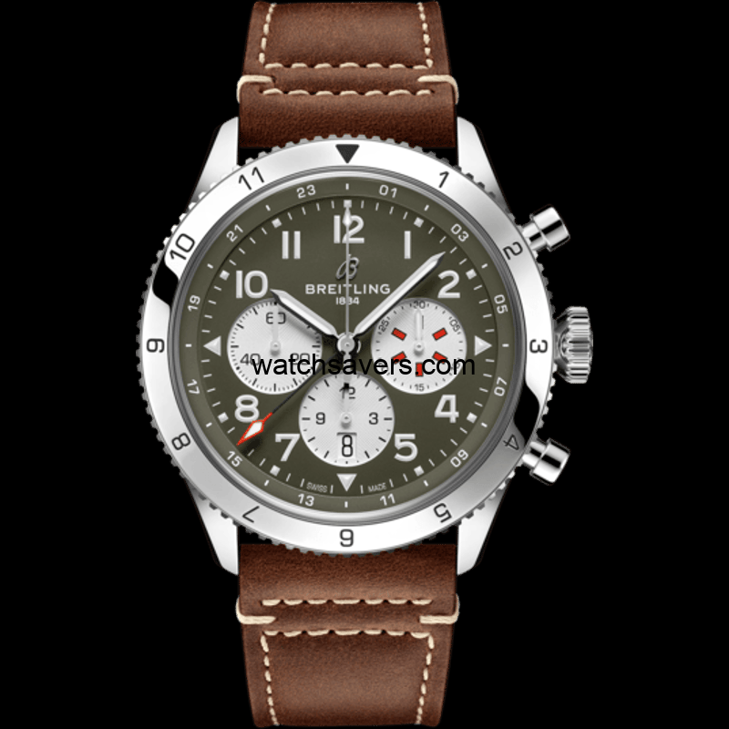 Breitling-AB04452A1L1X1 Super AVI B04 Chronograph GMT 46 Curtiss Warhawk