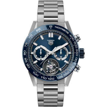 TAG Heuer-CAR5A8C.BF0707 Carrera Calibre Heuer 02T 45 Chronograph Tourbillon Titanium / Blue