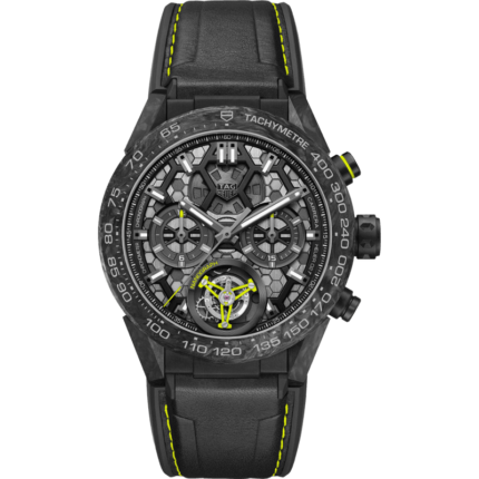 TAG Heuer-CAR5A8K.FT6172 Carrera Calibre Heuer 02T 45 Chronograph Tourbillon Titanium / Carbon / Nanograph
