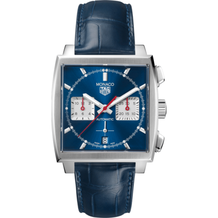 TAG Heuer-CBL2111.FC6453 Monaco Calibre Heuer 02 Stainless Steel / Blue