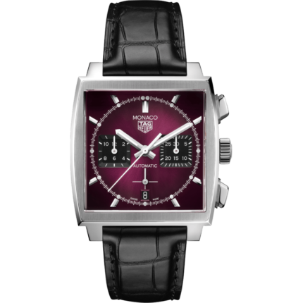 TAG Heuer-CBL2118.FC6518 Monaco Calibre Heuer 02 Stainless Steel / Purple