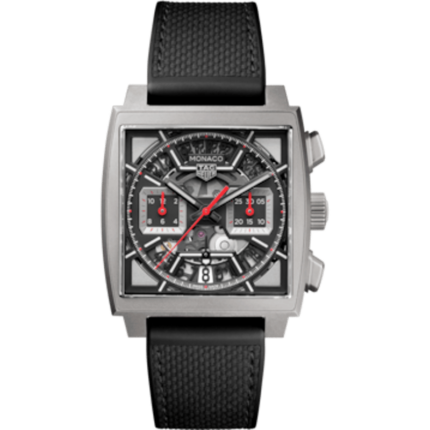 TAG Heuer-CBL2183.FT6236 Monaco Calibre Heuer 02 Titanium / Skeleton Racing - Red