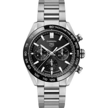 TAG Heuer-CBN2A1B.BA0643 Carrera Calibre Heuer 02 44 Stainless Steel / Black / Bracelet