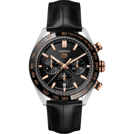 TAG Heuer-CBN2A5A.FC6481 Carrera Calibre Heuer 02 44 Stainless Steel / Rose Gold / Black