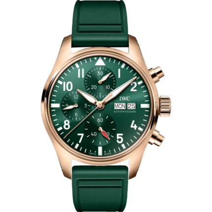 IWC-IW3881-10 Pilot's Watch Chronograph 41 Red Gold / Green