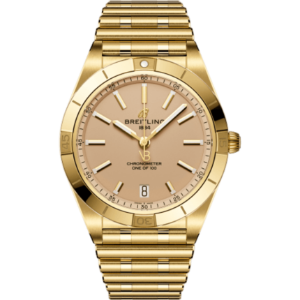 Breitling-K103801A1A1K1 Chronomat Automatic 36 Victoria Beckham Yellow Gold / Sand