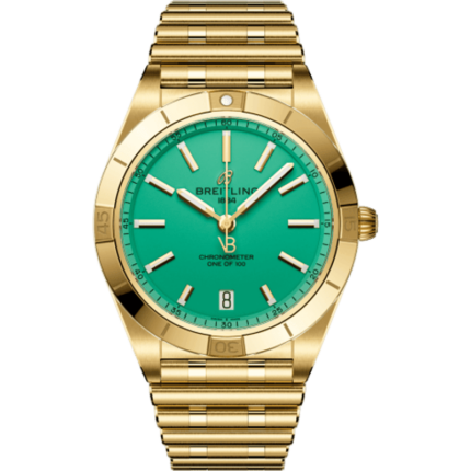 Breitling-K103801A1L1K1 Chronomat Automatic 36 Victoria Beckham Yellow Gold / Peppermint