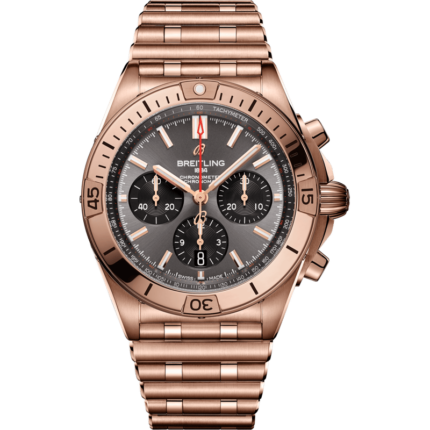 Breitling-RB0134101B1R1 Chronomat B01 42 Red Gold / Anthracite / Rouleaux