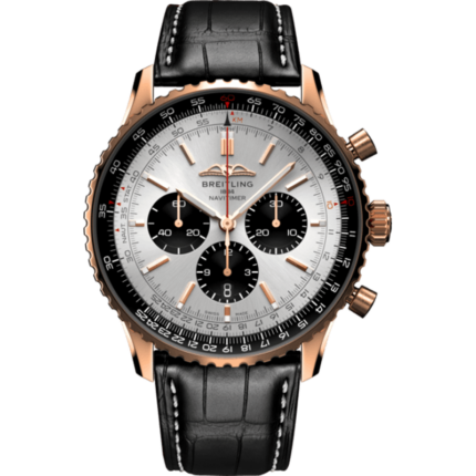 Breitling-RB0137241G1P1 Navitimer B01 Chronograph 46 Red Gold / Silver
