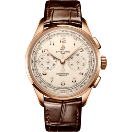 Breitling-RB0930371G1P1 Premier Heritage B09 Chronograph 40 Red Gold / Silver