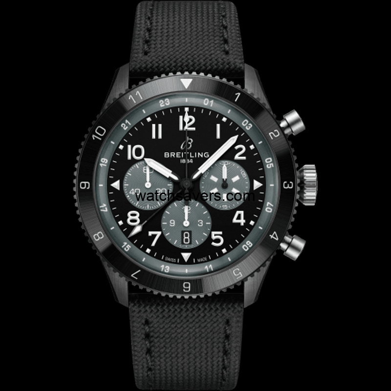 SB04451A1B1X1_image01.png Breitling-SB04451A1B1X1 Super AVI B04 Chronograph GMT 46 Mosquito Night Figher