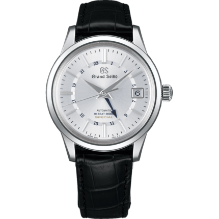 Grand Seiko-SBGJ207 Automatic Hi Beat 36000 GMT Special White Gold / Silver / Strap