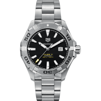 TAG Heuer-WAY2010.BA0927 Aquaracer 300M Calibre 5 41 Stainless Steel / Black / Steel