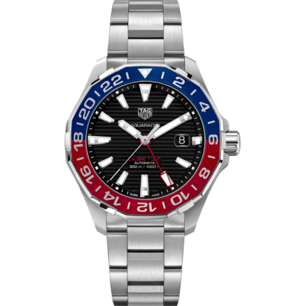 TAG Heuer-WAY201F.BA0927 Aquaracer 300M Calibre 7 GMT Stainless Steel / Black / Bracelet