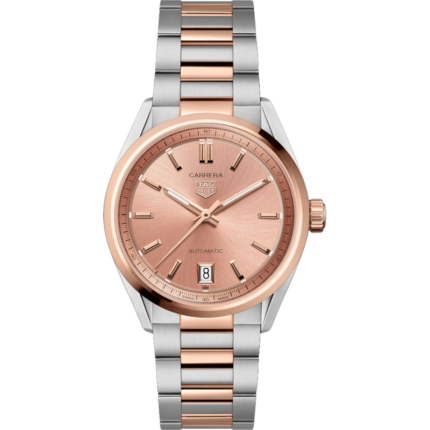 TAG Heuer-WBN2350.BD0000 Carrera Date 36 Stainless Steel - Rose Gold / Rose